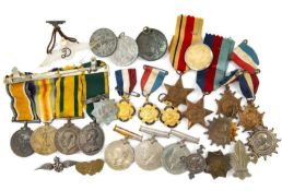 THE MILITARY CLUB HOUSE: ASSORTED MILITARY & OTHER MEDALS, including Great War group of four to B.