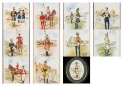 ‡ THE MILITARY CLUB HOUSE: C.A. COLLINS watercolours - studies of Indian army soldiers, signed and