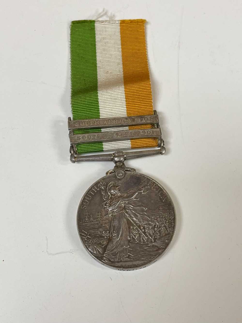 THE MILITARY CLUB HOUSE: BOER WAR MEDAL PAIR, to Pte. W. Bateman, S. Wales Borderers, comprising - Image 11 of 12