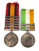 THE MILITARY CLUB HOUSE: BOER WAR MEDAL PAIR, to Pte. (later Sgt.) F. O'Neill, R. Welsh Fus.