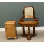 OFFERED WITH LOT 41 - VICTORIAN MAHOGANY DUCHESS DRESSING TABLE & A BURR WALNUT SINGLE DOOR