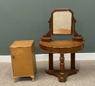 OFFERED WITH LOT 41 - VICTORIAN MAHOGANY DUCHESS DRESSING TABLE & A BURR WALNUT SINGLE DOOR