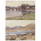 LILIAN WOODCOCK watercolours (2) - Yr Wyddfa from Capel Curig, signed and dated 1924, 28 x 42, and