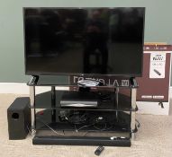 LG UHD TV-A1 THIN Q, 50UN73 SMART TV WITH STAND, LG soundbar, remote controls ETC, 50-inch screen,