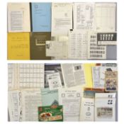 VARIOUS STAMP LITERATURE, mainly regarding GB perfins, specialised material