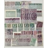 PLUS LOTS 19 & 20 - REVENUE STAMPS OF GB, IRELAND, USA plus odd GB telegraph stamps, mint and used