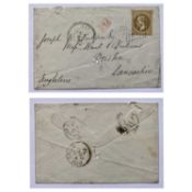 FRANCE - entire DD Oct 1879 with 30 Cent stamp, believed to be SG No. 116
