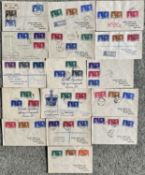 COMMONWEALTH - approx. 16 First Day Covers of the 1937 Coronation