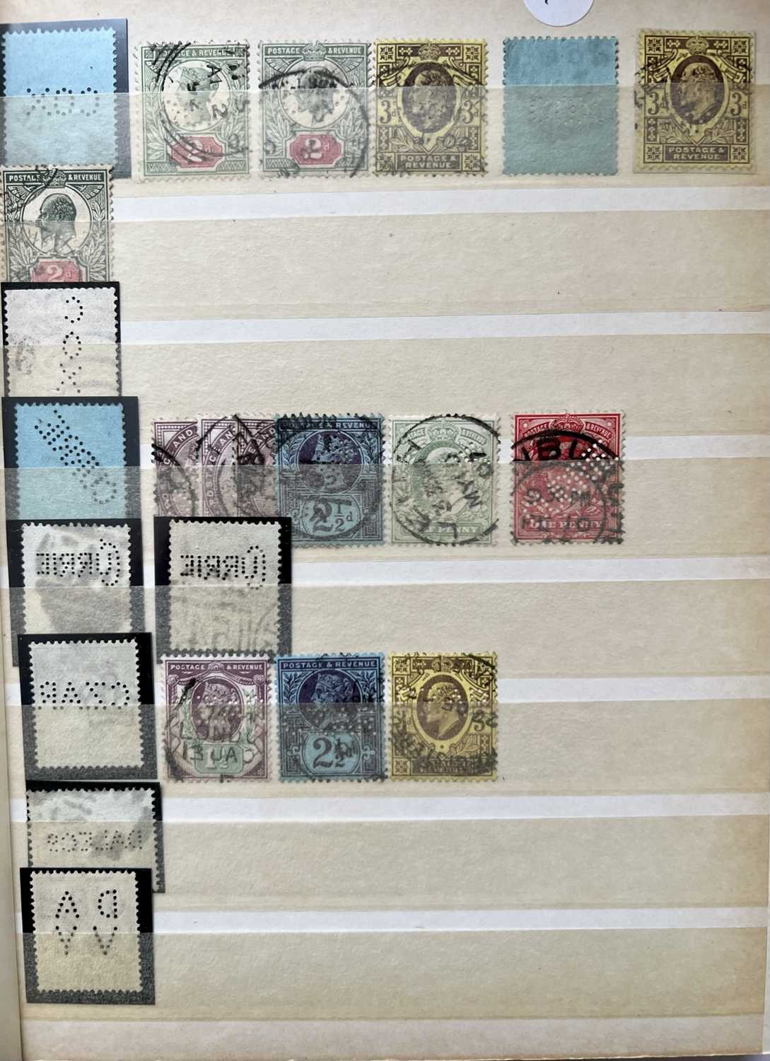 OFFERED WITH LOT 3 - FINE USED MAINLY GB 'PERFINS' - good quality stamps and collated QV - QEII, - Image 8 of 16