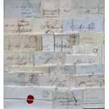GB POSTAL HISTORY, approx. 24 pre stamp covers