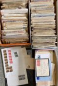 THREE BOXES GB POSTAL HISTORY, many 100s of entires covering all reigns, finds to be made. High