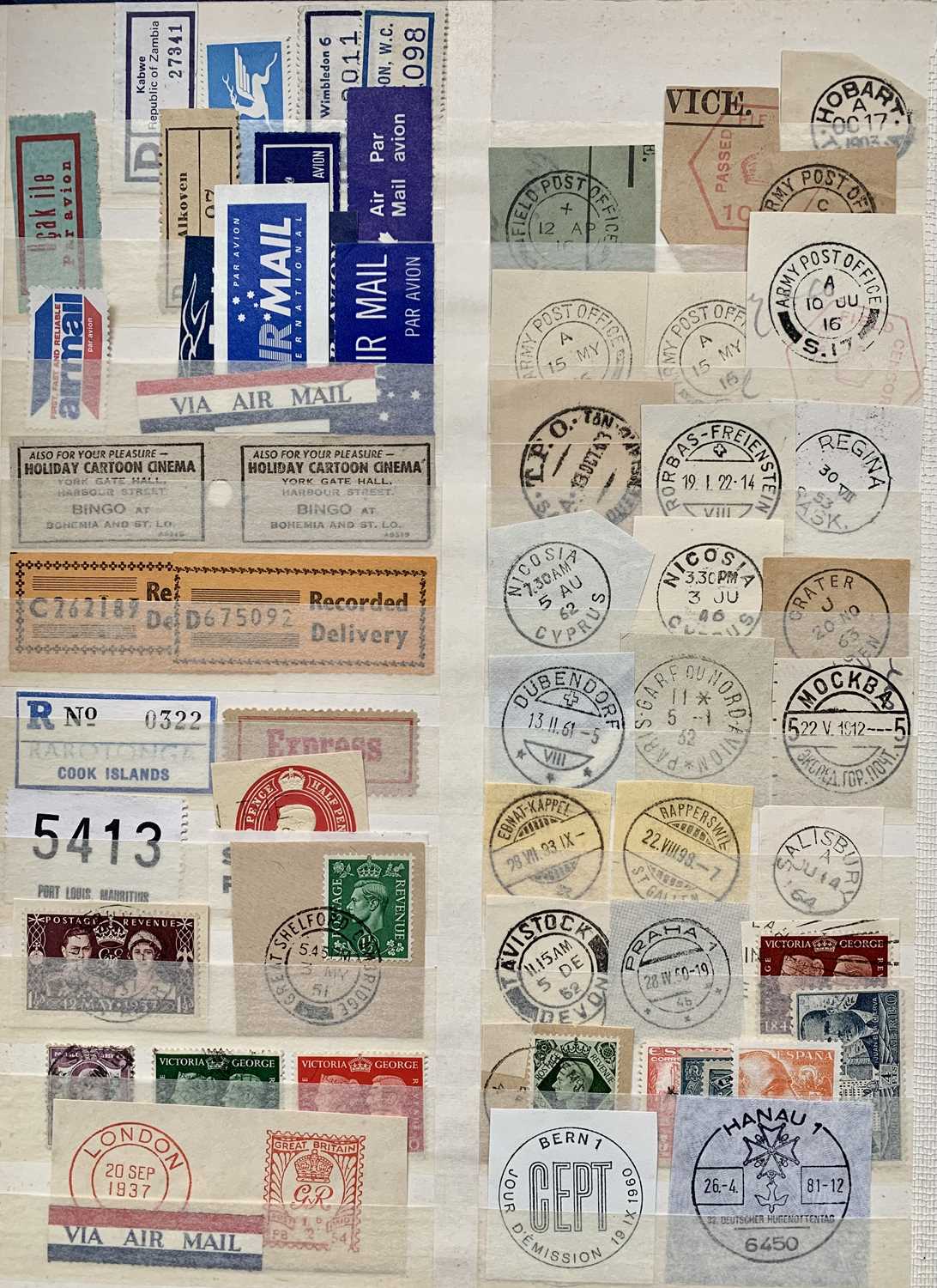 DIVERSE COLLECTION OF MINT & USED WORLD - including revenues, 'perfins' and postal history - Image 5 of 15