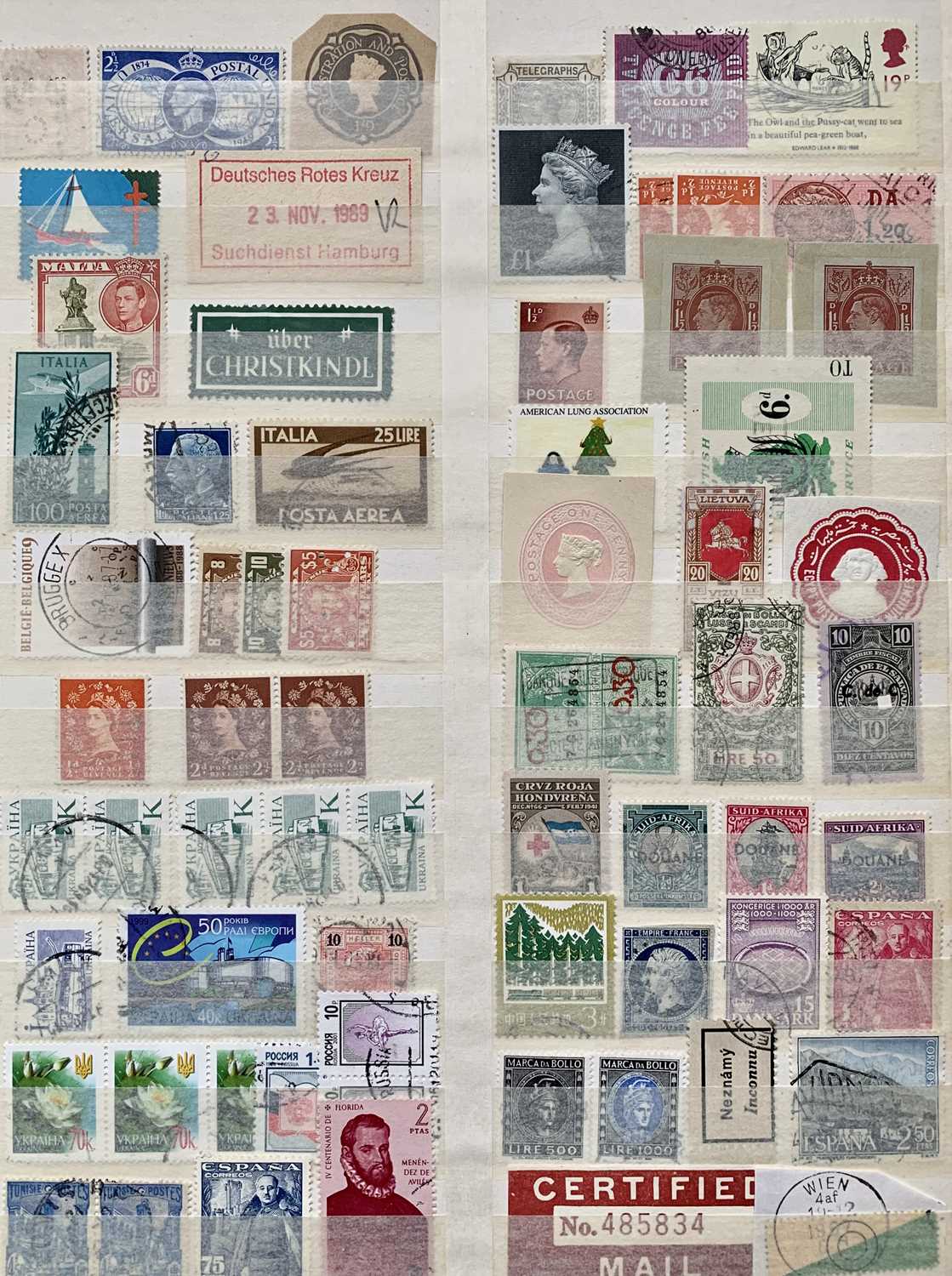 DIVERSE COLLECTION OF MINT & USED WORLD - including revenues, 'perfins' and postal history - Image 8 of 15