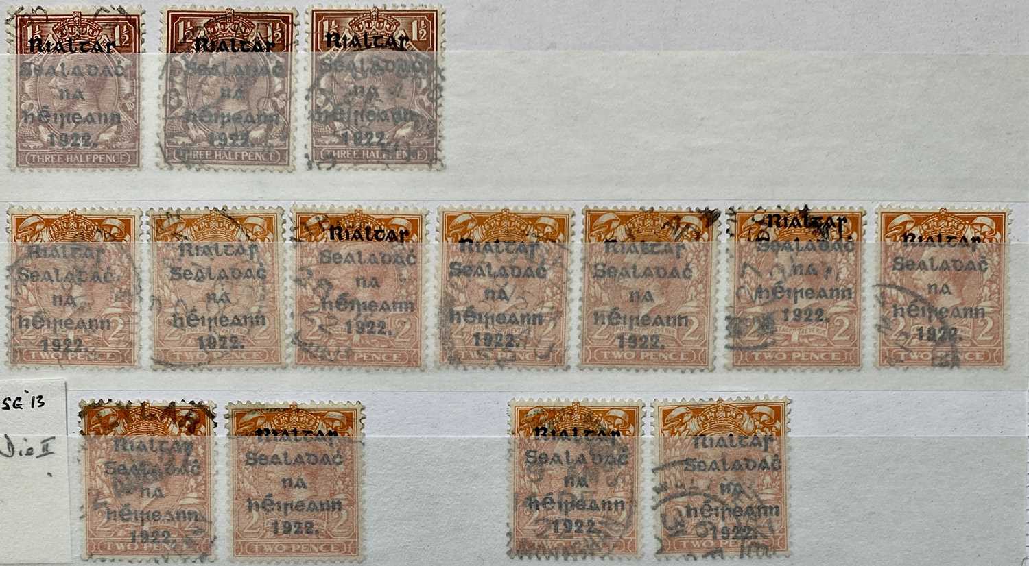 PLUS LOT 41 - EARLY IRISH - mainly used including overprints, values to 10/- plus postage due