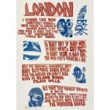 ‡ PAUL PETER PIECH limited edition (23/25) two colour lithograph - homage with images and text to