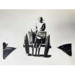 ‡ JOSEF HERMAN OBE RA lithograph - untitled, the cart, unsigned, 40 x58cms Provenance: private