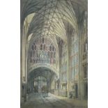 ALFRED PARKMAN watercolour - entitled 'Lady Chapel', signed and dated 1923, 44 x 28cms Provenance: