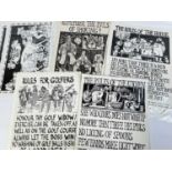 ‡ KAREL LEK folder of prints - interesting collection of the artist's 'Leksheet' commercial prints