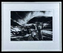 ‡ DAVID CARPANINI limited edition (6/50) etching - entitled 'A Bit on the Wild Side', signed, titled
