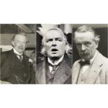 PRESS ASSOCIATION three black and white press photographs - each of David Lloyd George, 30 x 25cms