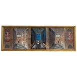 ‡ TIM MATHIAS trompe l'oeil colour print on board - reverspective in the manner of Patrick Hughes,