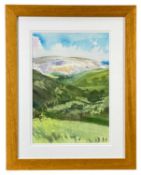 ‡ HOWARD MORGAN watercolour - entitled verso, 'Horseshoe Pass, Llangollen', on Howard Morgan label