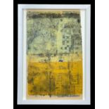 NEALE HOWELLS print with hand finished paint - entitled, 'Crossword', unsigned, 40 x 29cms