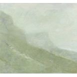 ‡ GORDON STUART oil on canvas - entitled verso, 'Worm's Head, Gower' on Fountain Fine Art label,