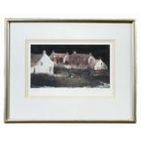 ‡ JOHN KNAPP-FISHER limited edition (386/500) print - untitled, Abereiddy cottages at night,