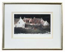 ‡ JOHN KNAPP-FISHER limited edition (386/500) print - untitled, Abereiddy cottages at night,