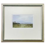 ‡ GARETH THOMAS watercolour - entitled verso, 'Wernffrwd Chapel, North Gower', signed, 11 x 17cms