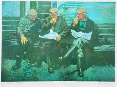 ‡ ANEURIN M JONES (artist proof) print - entitled, 'Fish & Chips', signed in pencil, 26 x 37cms