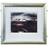 ‡ JOHN KNAPP-FISHER limited edition (329/500) print - untitled, buildings at Conwy, signed fully
