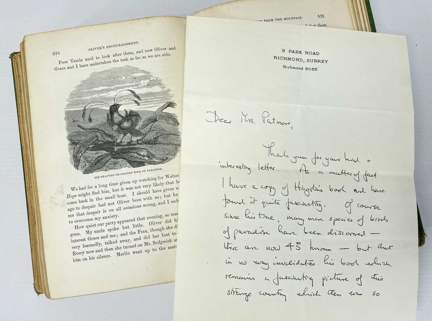 ATTENBOROUGH (SIR DAVID) autograph letter, together with a copy of KINGSTON (W.H.G.) In the - Image 3 of 5