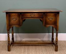 BEVAN FUNNEL 'REPRODUX' STAINED OAK LOWBOY, 76 x 100 x 50cms Provenance: consigned from West Wales.