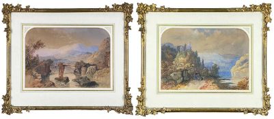 19TH CENTURY BRITISH SCHOOL / BETWS-Y-COED GROUP watercolours (a pair) - inscribed verso, '