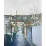 ‡ PHILIP WATKINS oil on panel - entitled verso, 'Brick Lane', signed, signed and dated 2005 verso,