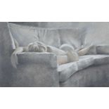 ‡ VIDAH ROBERTS pastel - reclining female nude, signed, 25 x 40cms Provenance: private collection