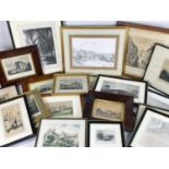 ASSORTED ARCHITECTURAL PRINTS, including views of St Pauls Cathedral, Ely Cathedral, Bruges, Lime