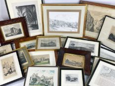 ASSORTED ARCHITECTURAL PRINTS, including views of St Pauls Cathedral, Ely Cathedral, Bruges, Lime