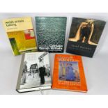 FIVE MODERN BOOKS RELATING TO WELSH ART / ARTISTS including the recently updated and invaluable '