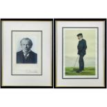 SIGNED PHOTOGRAPH OF FORMER PRIME MINISTER DAVID LLOYD GEORGE (1863-1945) black and white head and