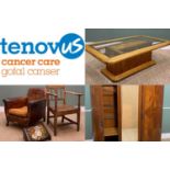 CHARITY LOT SUPPORTING TENOVUS CANCER CARE including a selection of furniture as pictured