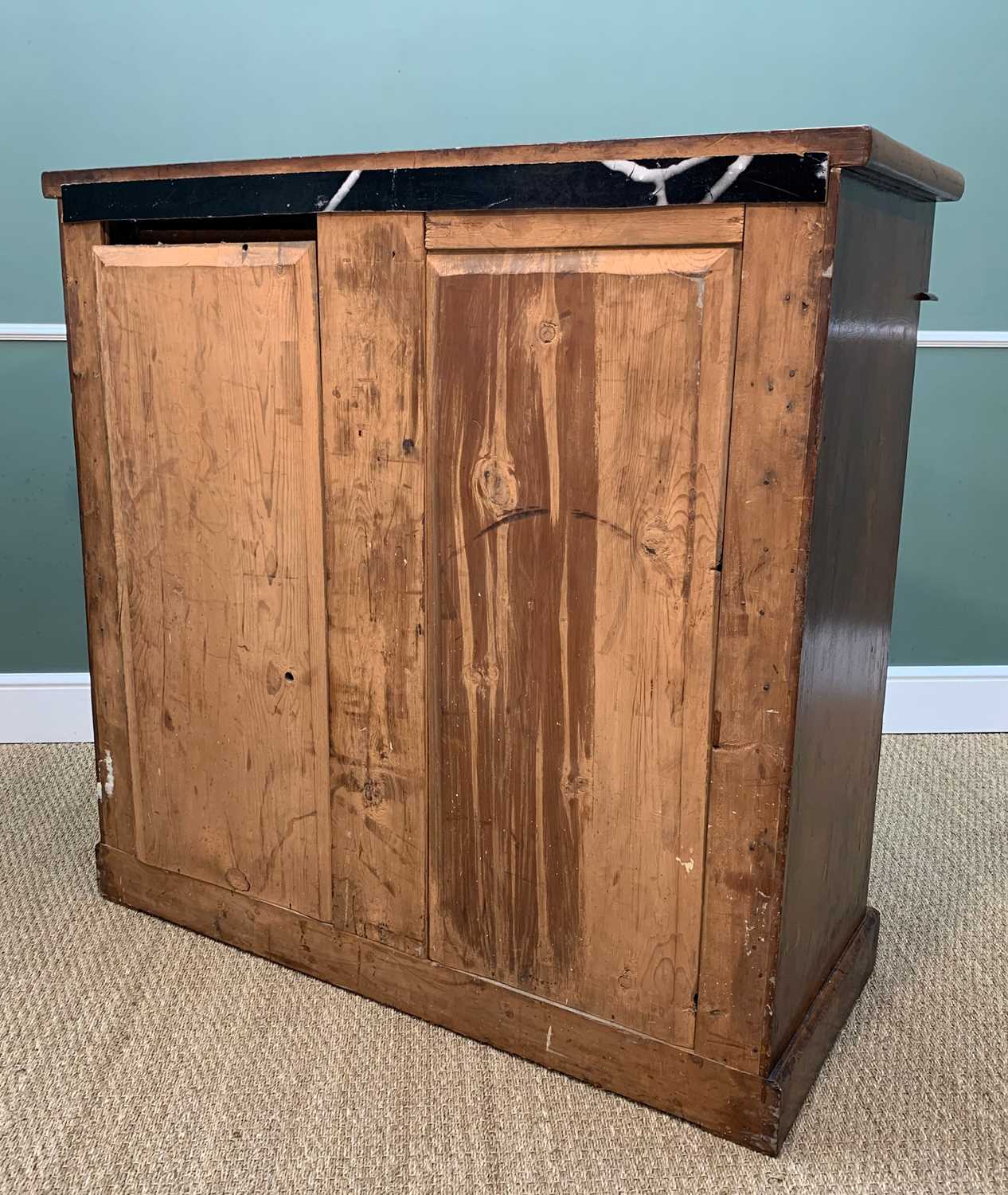 LATE 19TH C. MAHOGANY CHEST, GATELEG TABLE & CHAIRS, the chest north country or Scottish, fitted - Image 8 of 11