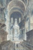 ALFRED PARKMAN watercolour - entitled 'St Pauls', signed, 42 x 29cms Provenance: private collection,