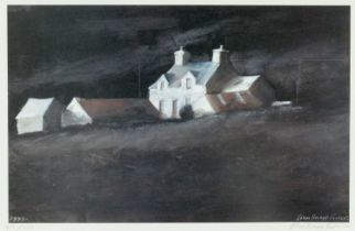 ‡ JOHN KNAPP-FISHER limited edition (411/750) print - 'Farm Buildings, North Pembrokeshire',