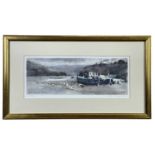 ‡ JOHN KNAPP-FISHER limited edition (448/500) print - harbour scene with fishing boats and