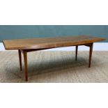 MID-CENTURY TREVOR CHINN FOR GORDON RUSSELL TEAK COFFEE TABLE, raised on tapering legs, with