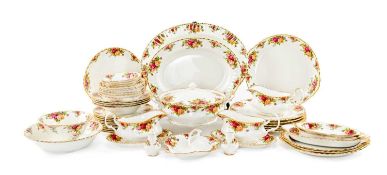 LARGE QUANTITY ROYAL ALBERT 'OLD COUNTRY ROSES' BONE CHINA including, tureen, six large dinner