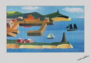 ‡ STAN ROSENTHAL limited edition (77/99) colour print , 'Porthgain', signed in margin, COA verso, 15